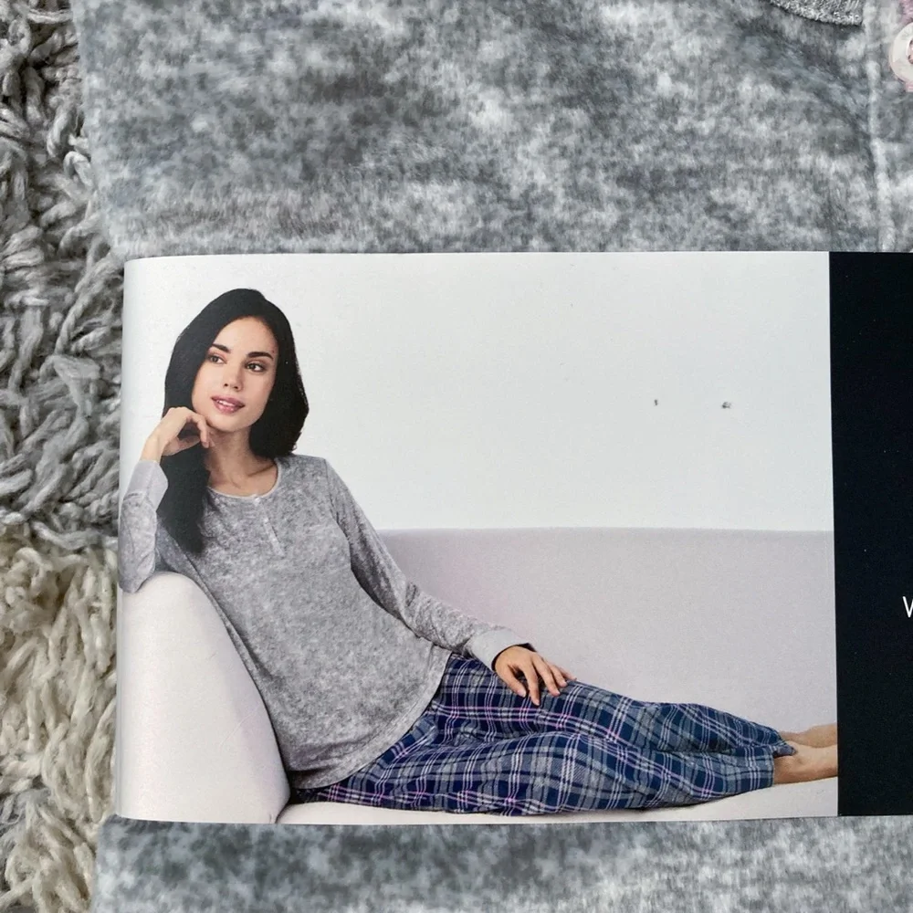 Nautica Gray Fleece Pajama Set - Picture 2 of 4